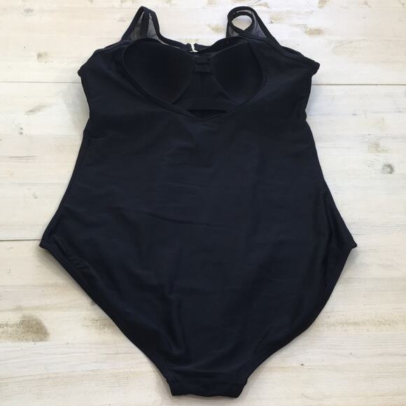 Swimsuits for All mesh neck sweetheart one piece sz 12 - Picture 3 of 4